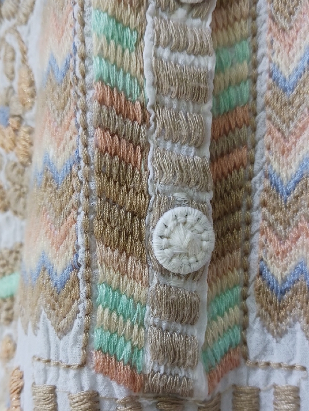 Bohohemian Embroidered Flowy Blouse - Picture 6 of 11